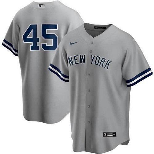 Men Gerrit Cole New York Yankees Gray Road Replica Player Name Jersey