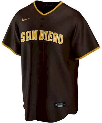 Men's Brown San Diego Padres Road Replica Team Jersey