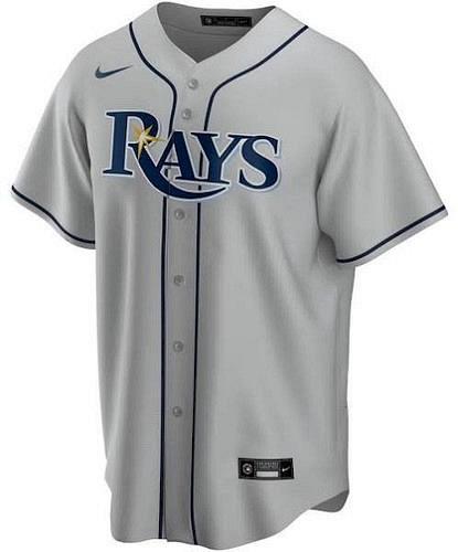 Men's Gray Tampa Bay Rays Road 2020 Replica Team Jersey