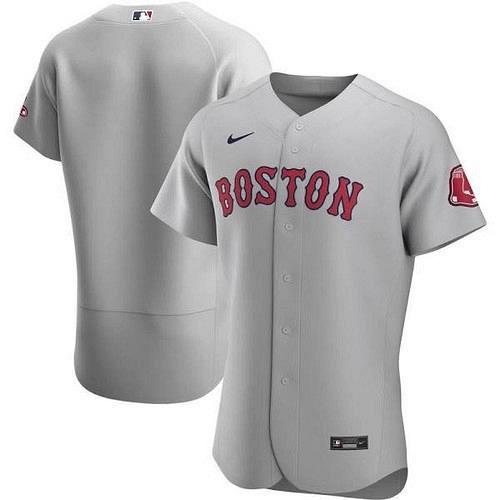 Men's Boston Red Sox Gray Road Authentic Team Jersey