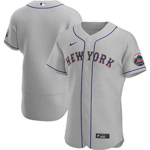 Men's New York Mets Gray Road Authentic Team Jersey