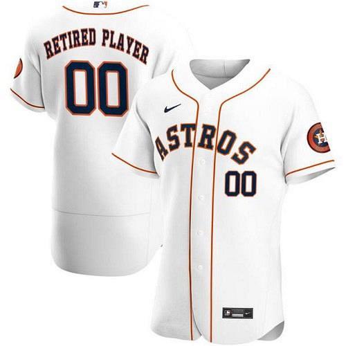 Men's Houston Astros White Home Pick-A-Player Retired Roster Authentic Jersey