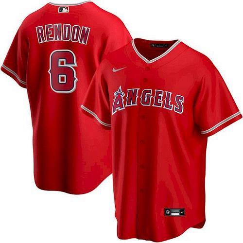 Men's Anthony Rendon Los Angeles Angels Red Alternate Replica Player Name Jersey