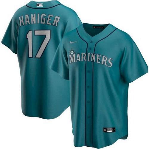 Men Mitch Haniger Seattle Mariners Aqua Alternate Replica Player Name Jersey