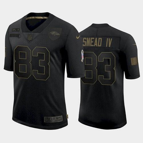 Men Ravens Willie Snead IV 2021 Salute To Service Limited Jersey