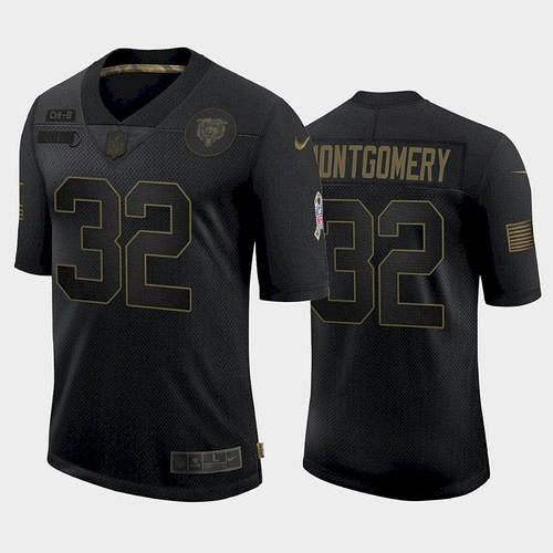 Men Bears David Montgomery 2021 Salute to Service Limited Jersey