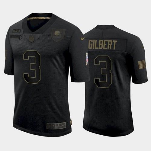 Men Browns Garrett Gilbert 2021 Salute to Service Limited Jersey