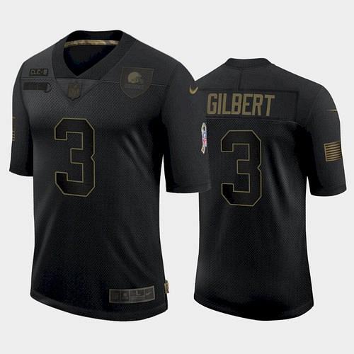 Men Browns Garrett Gilbert 2021 Salute to Service Limited Jersey