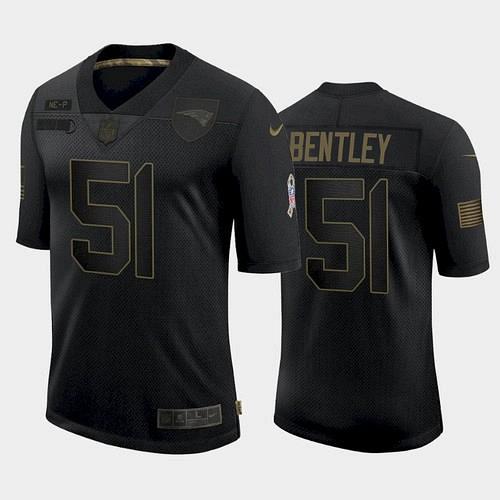 Men Patriots Ja'Whaun Bentley 2021 Salute to Service Limited Jersey