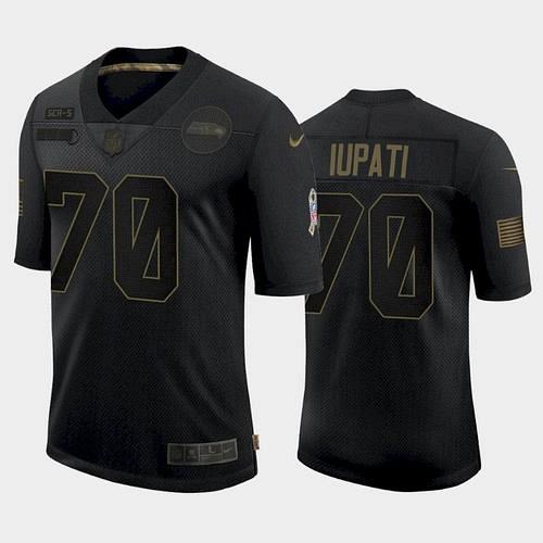 Men Seahawks Mike Iupati 2021 Salute to Service Limited Jersey