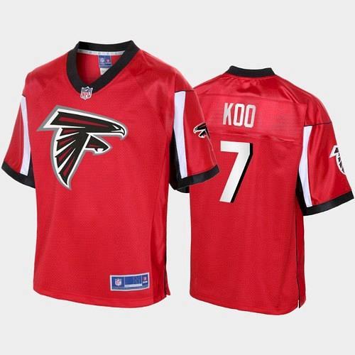 Men Atlanta Falcons Younghoe Koo Pro Line Icon Jersey - Red