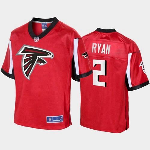 Men Atlanta Falcons Matt Ryan Pro Line Icon Jersey - Red