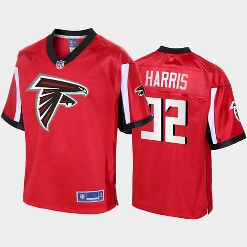 Men Atlanta Falcons Charles Harris Pro Line Icon Jersey - Red