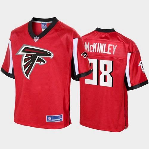 Men Atlanta Falcons Takkarist McKinley Pro Line Icon Jersey - Red