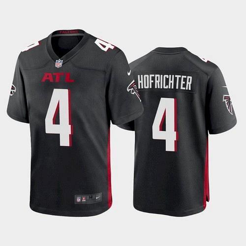 Men Atlanta Falcons Sterling Hofrichter Game Jersey - Black