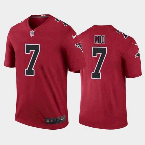 Men Atlanta Falcons Younghoe Koo Color Rush Legend Jersey - Red