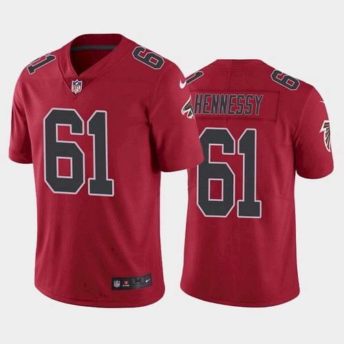 Men Atlanta Falcons Matt Hennessy Color Rush Limited Jersey - Red