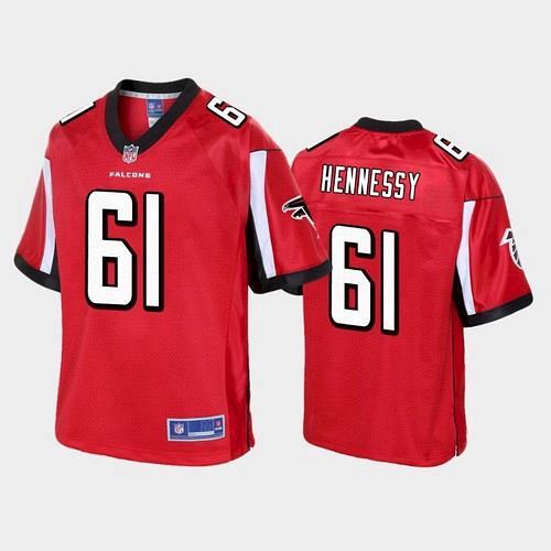 Men Atlanta Falcons Matt Hennessy Pro Line Jersey - Red
