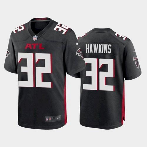 Men Atlanta Falcons Jaylinn Hawkins Game Jersey - Black