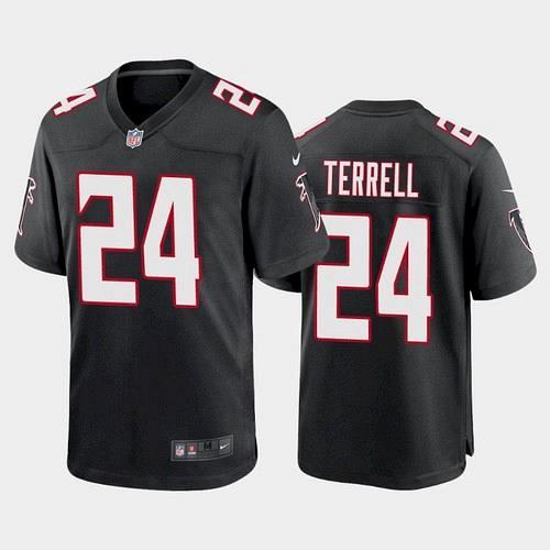 Men Falcons A.J. Terrell 2021 NFL Draft Throwback Game Jersey