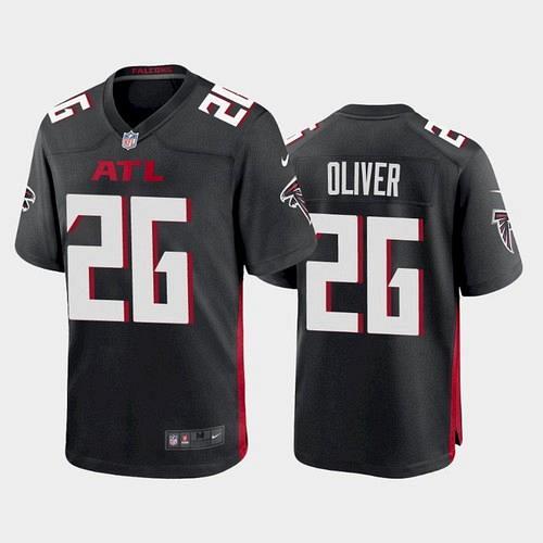 Men's Atlanta Falcons Isaiah Oliver 2021 Game Jersey - Black