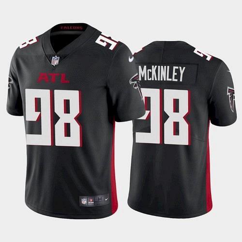 Men's Falcons Takkarist McKinley 2021 Vapor Limited Jersey - Black