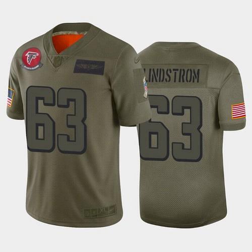 Men's Falcons Chris Lindstrom 2019 Salute to Service Limited Jersey