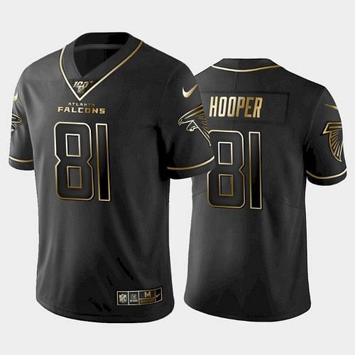 Men's Falcons Austin Hooper NFL 100 Golden Edition Vapor Limited