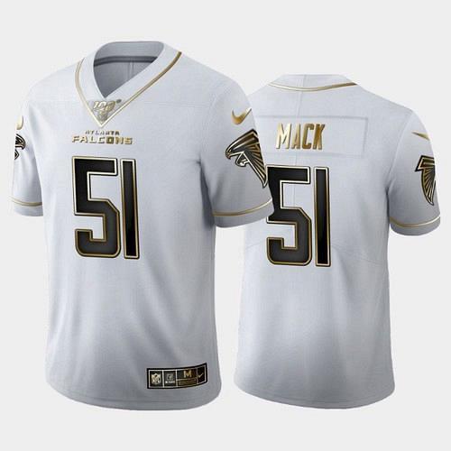 Men's Falcons Alex Mack 100th Season Golden Edition Vapor Limited