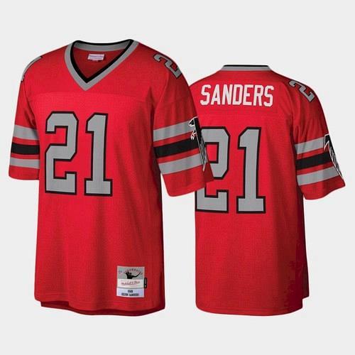 Men's Atlanta Falcons Deion Sander Legacy Replica Jersey - Red