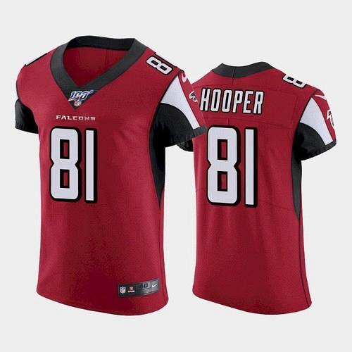 Men's Falcons Austin Hooper 100th Season Vapor Elite Jersey - Red