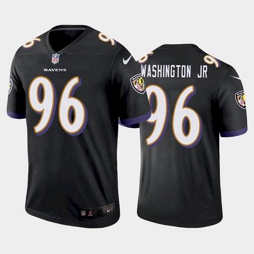 Men's Baltimore Ravens Broderick Washington Jr. Legend Jersey - Black