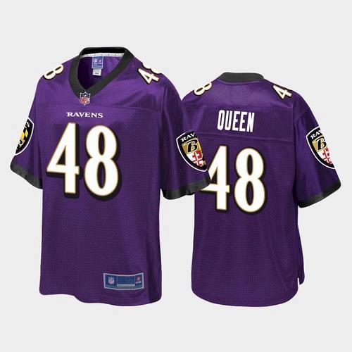 Men's Baltimore Ravens Patrick Queen Pro Line Jersey - Purple