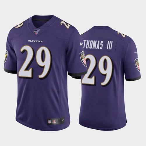 Men's Ravens Earl Thomas III 100th Season Vapor Limited Jersey