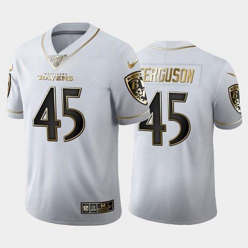 Men's Ravens Jaylon Ferguson 100th Season Golden Edition Vapor
