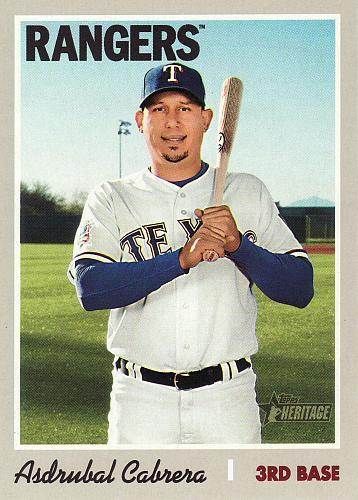 2019 Topps Heritage #634 - Asdrubal Cabrera - Rangers