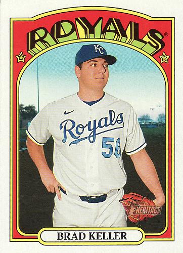 2021 Topps Heritage #207 - Brad Keller - Royals