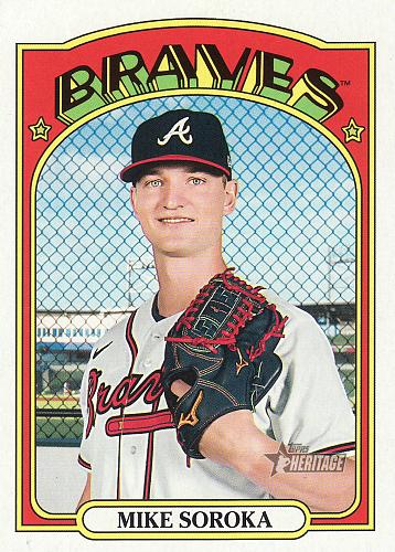 2021 Topps Heritage #213 - Mike Soroka - Braves