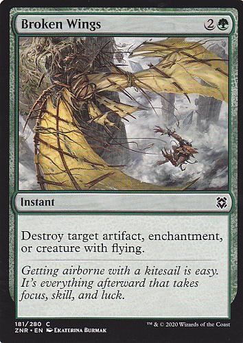 Broken Wings (Instant) - Zendikar Rising - Magic the Gathering Trading Card