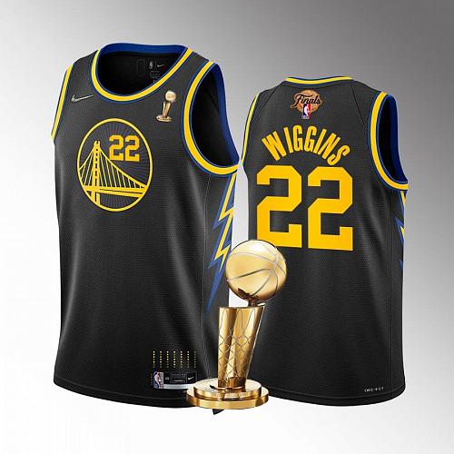 Men's Andrew Wiggins Golden State Warriors 2022 NBA Champions Black Jersey City
