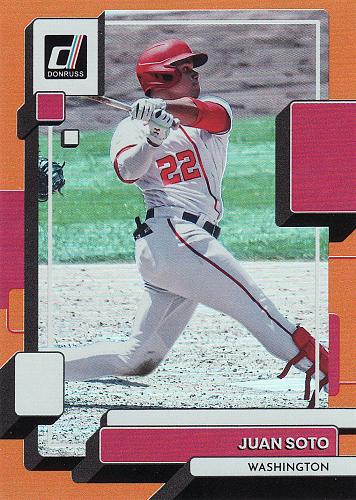 2022 Donruss Holo Orange #225 - Juan Soto - Nationals