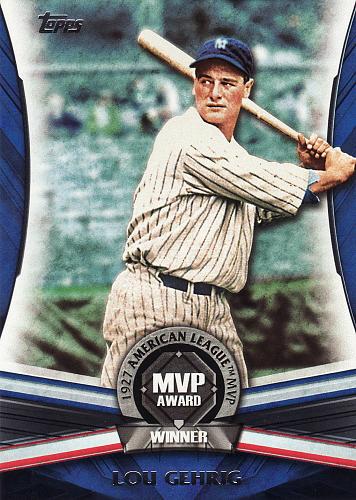 2017 Topps Update MVP Award #27 - Lou Gehrig - Yankees