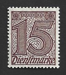 Germany Hinged Scott #O4 Catalog Value $.25