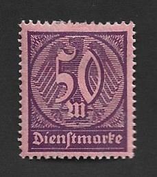 Germany Hinged Scott #O20 Catalog Value $.25
