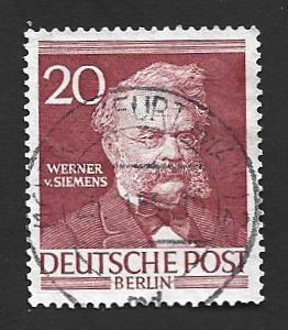 German Berlin Used Scott #9N90 Catalog Value $.65