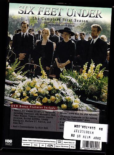 Six Feet Under - Complete 1st Season 2003 DVD 4-Disc Set - Very Good