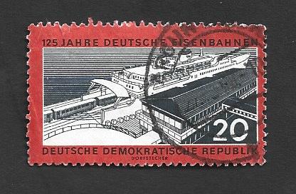 German DDR Used Scott #530 Catalog Value $.25