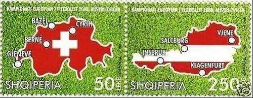 Albania Stamps 2008. European football championship. Sport. Set MNH