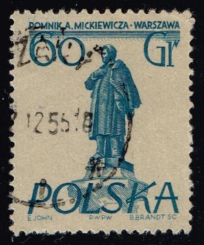 Poland #674 Adam Mickiewicz; Used |POL0674-04