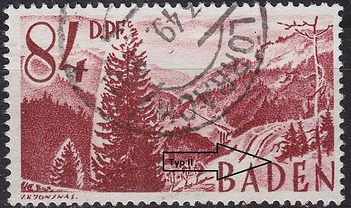 GERMANY Alliiert Franz. Zone [Baden] MiNr 0026 y II ( O/used )